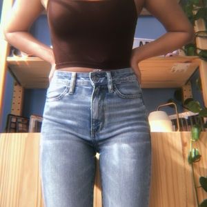 american eagle light wash skinny jeans